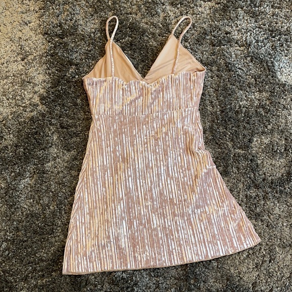 Francesca’s Silky Velvet Dress - Picture 2 of 3